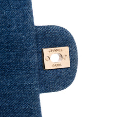 Mini Rectangular Multicolor Classic Denim Single Flap