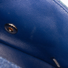 Mini Rectangular Multicolor Classic Denim Single Flap