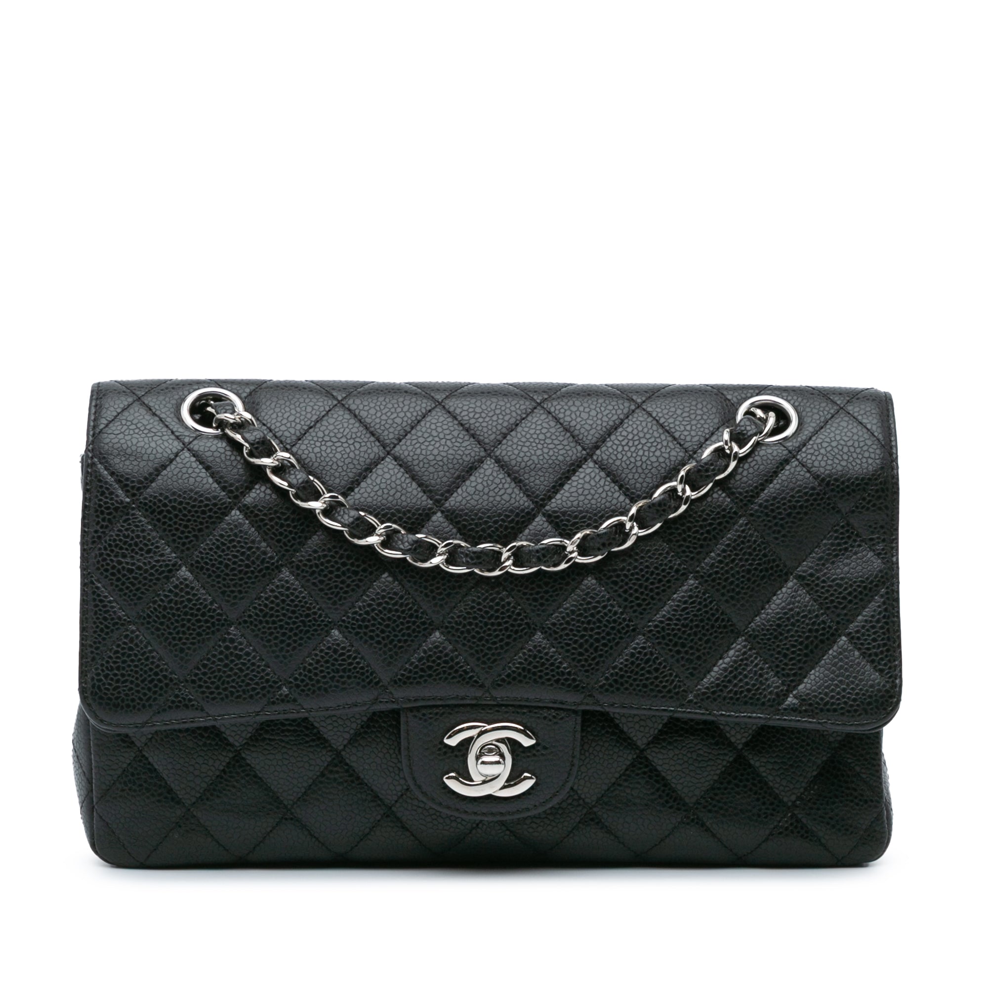 Medium Classic Caviar Double Flap