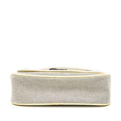 Canvas CC Camellia No. 5 Shoulder Bag