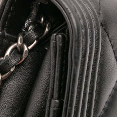 Quilted Lambskin Boy Wallet On Chain