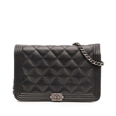 Quilted Lambskin Boy Wallet On Chain