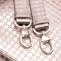 Medium Metallic Patent Microcannage Lady Dior