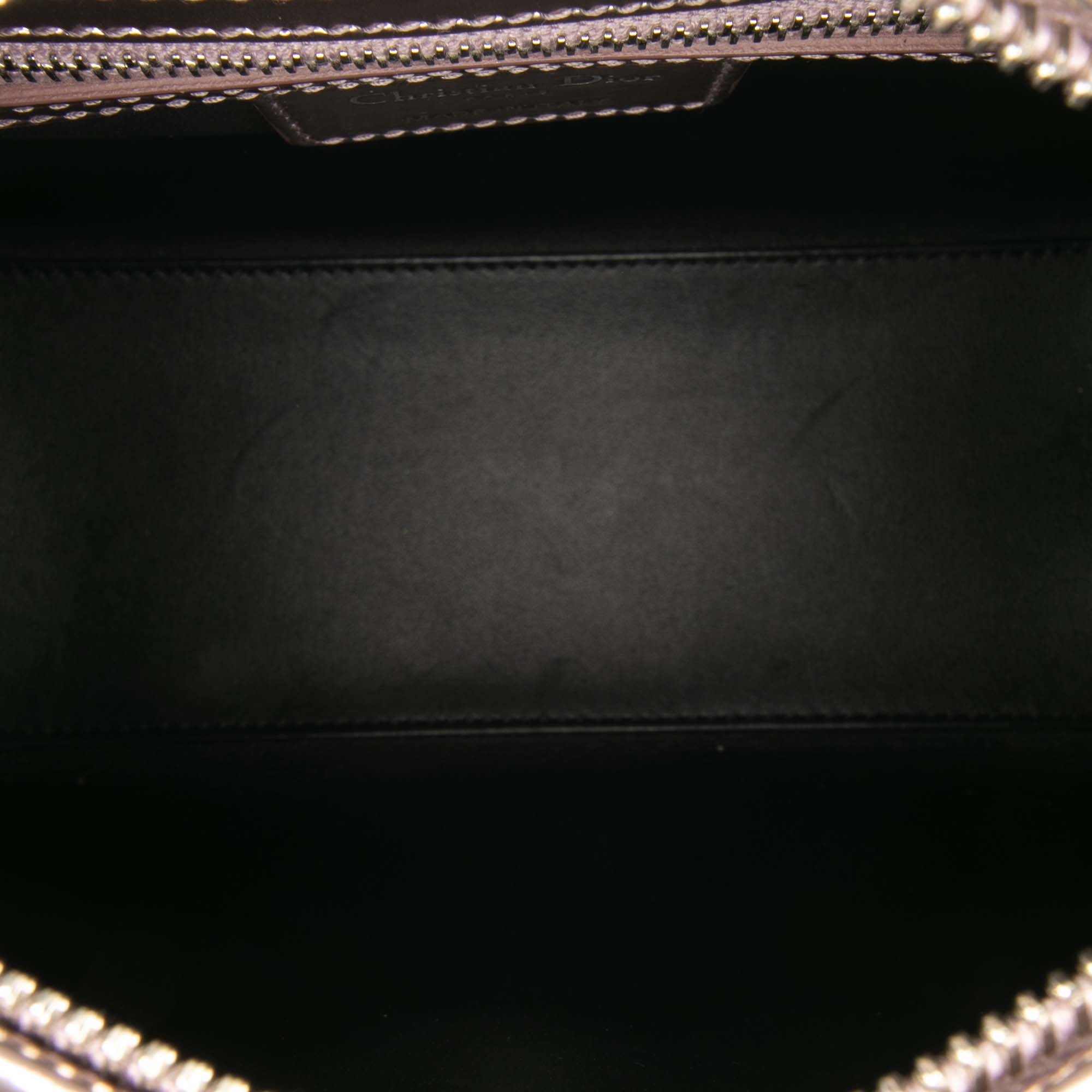Medium Metallic Patent Microcannage Lady Dior