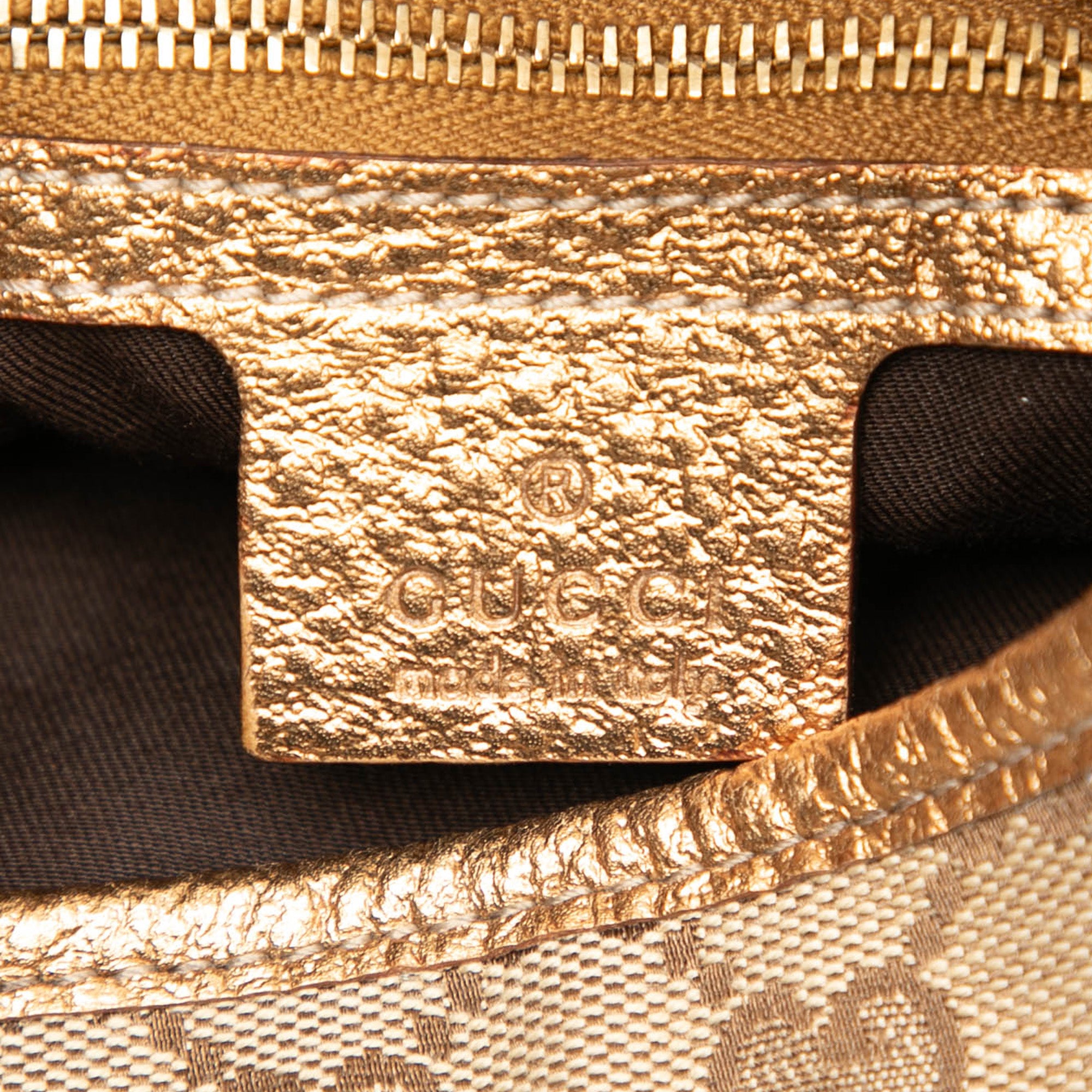 GG Canvas Punch Shoulder Bag 