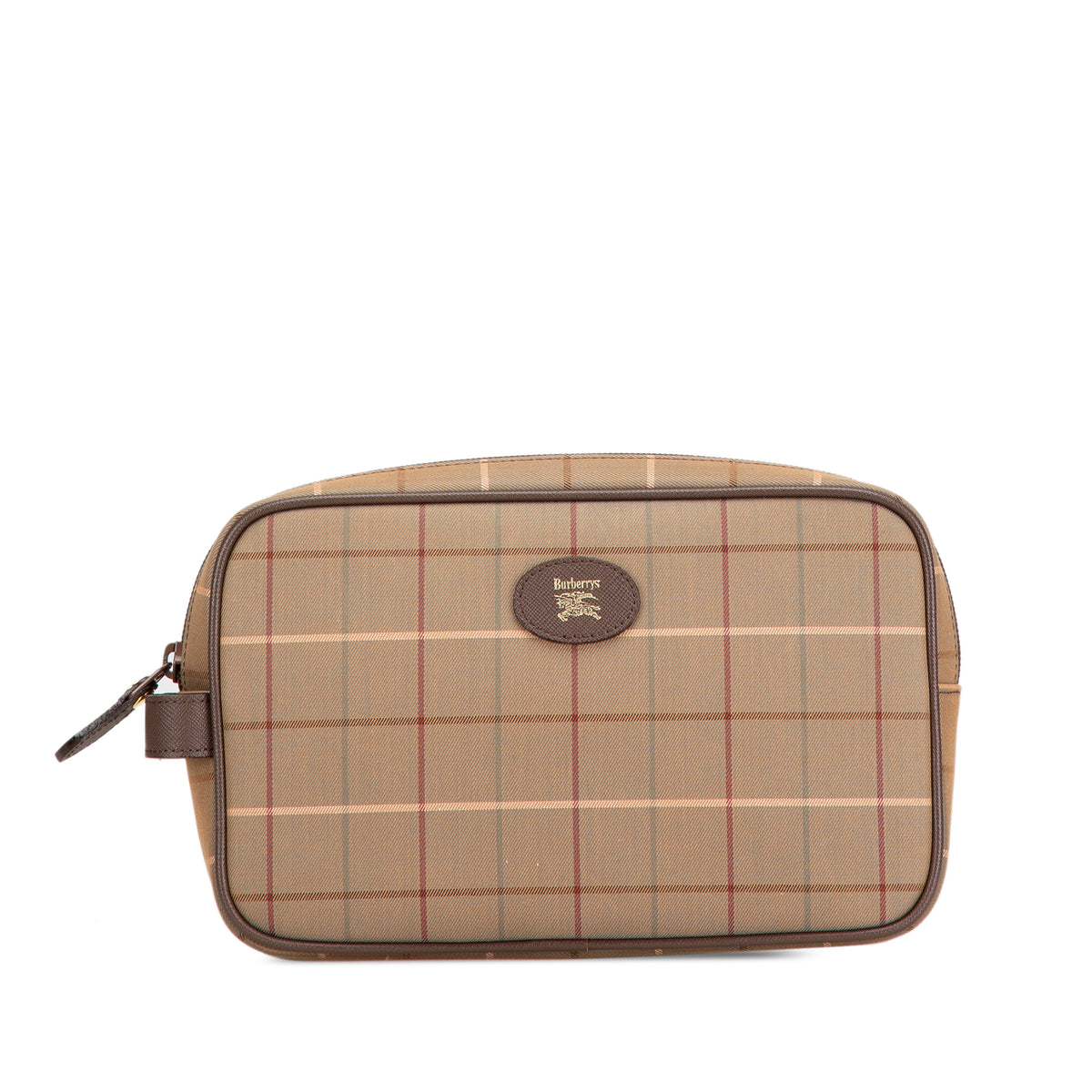 Vintage Check Canvas Clutch