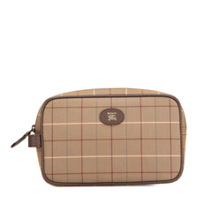 Vintage Check Canvas Clutch