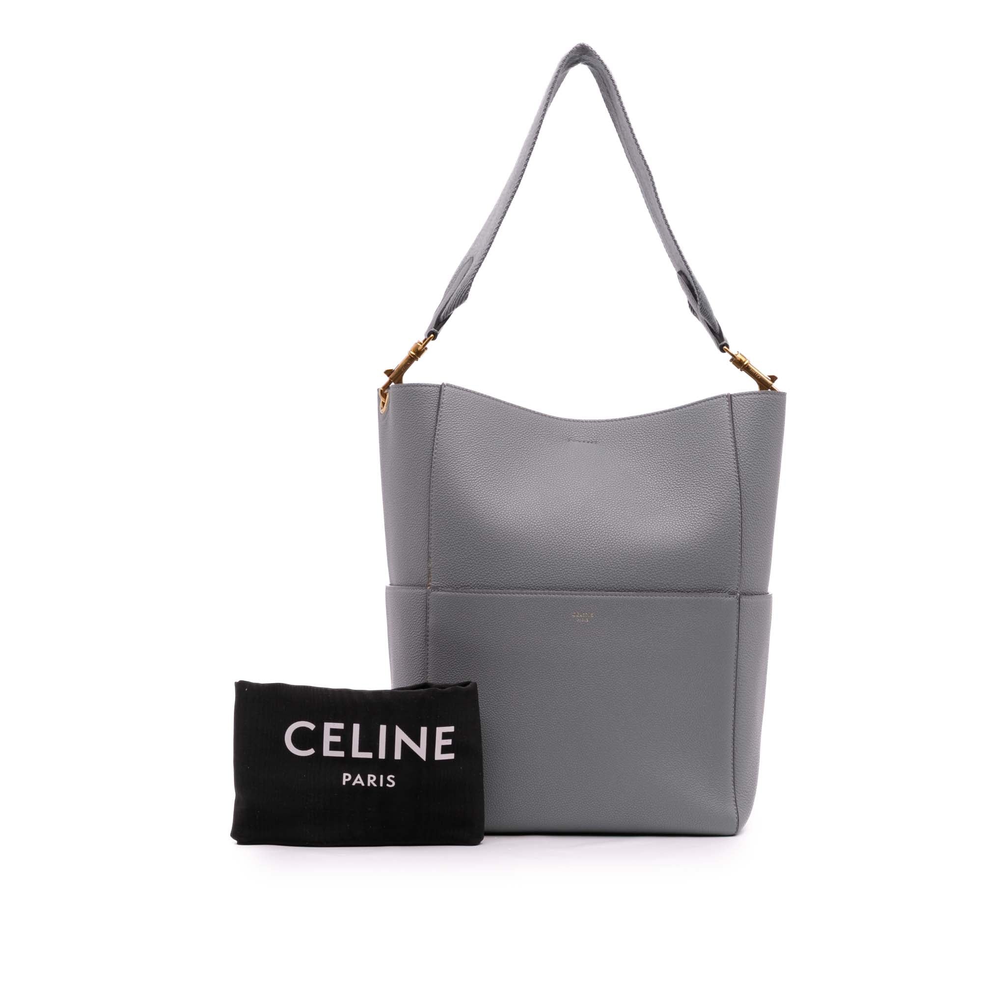 Medium Leather Seau Sangle Bucket Bag