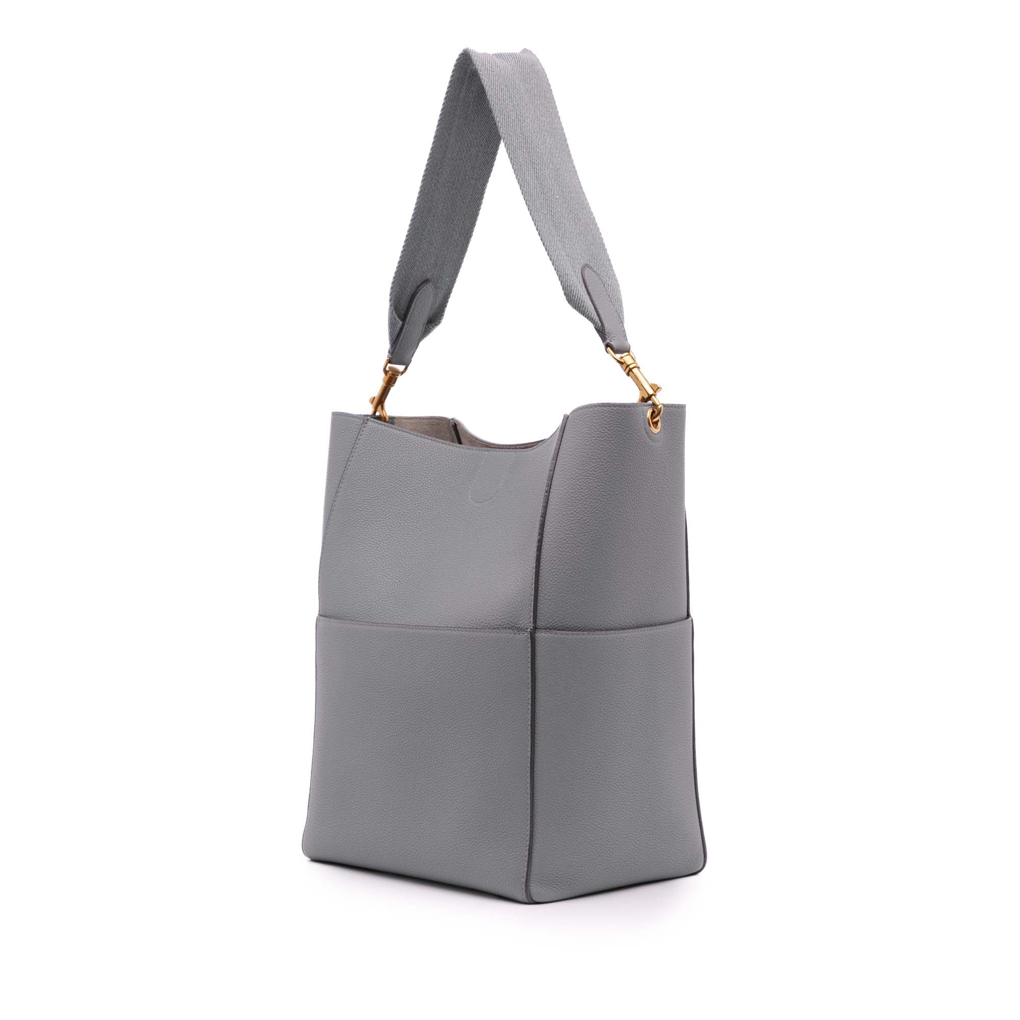 Medium Leather Seau Sangle Bucket Bag