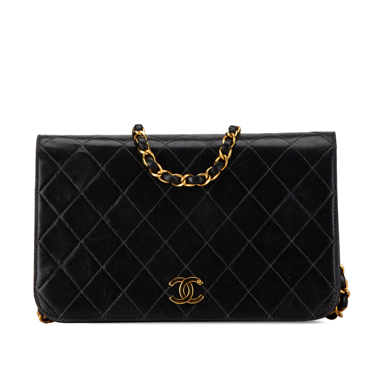 CC Quilted Lambskin Full Flap