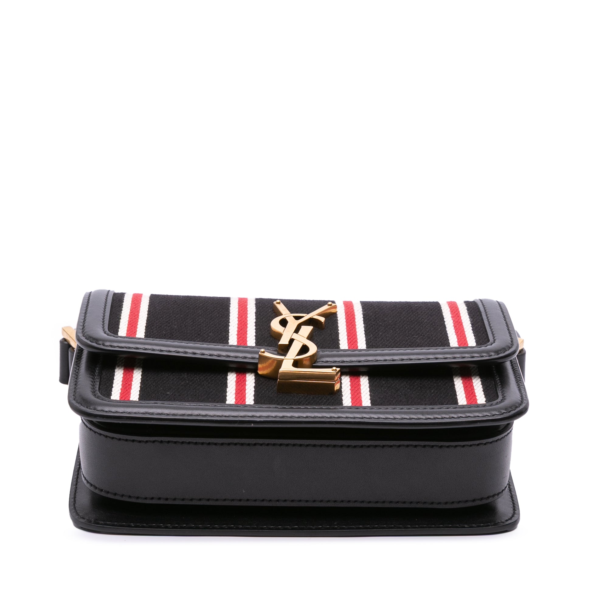Small Canvas Striped Solferino Satchel In Box