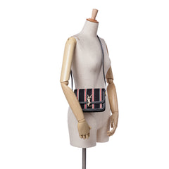 Small Canvas Striped Solferino Satchel In Box