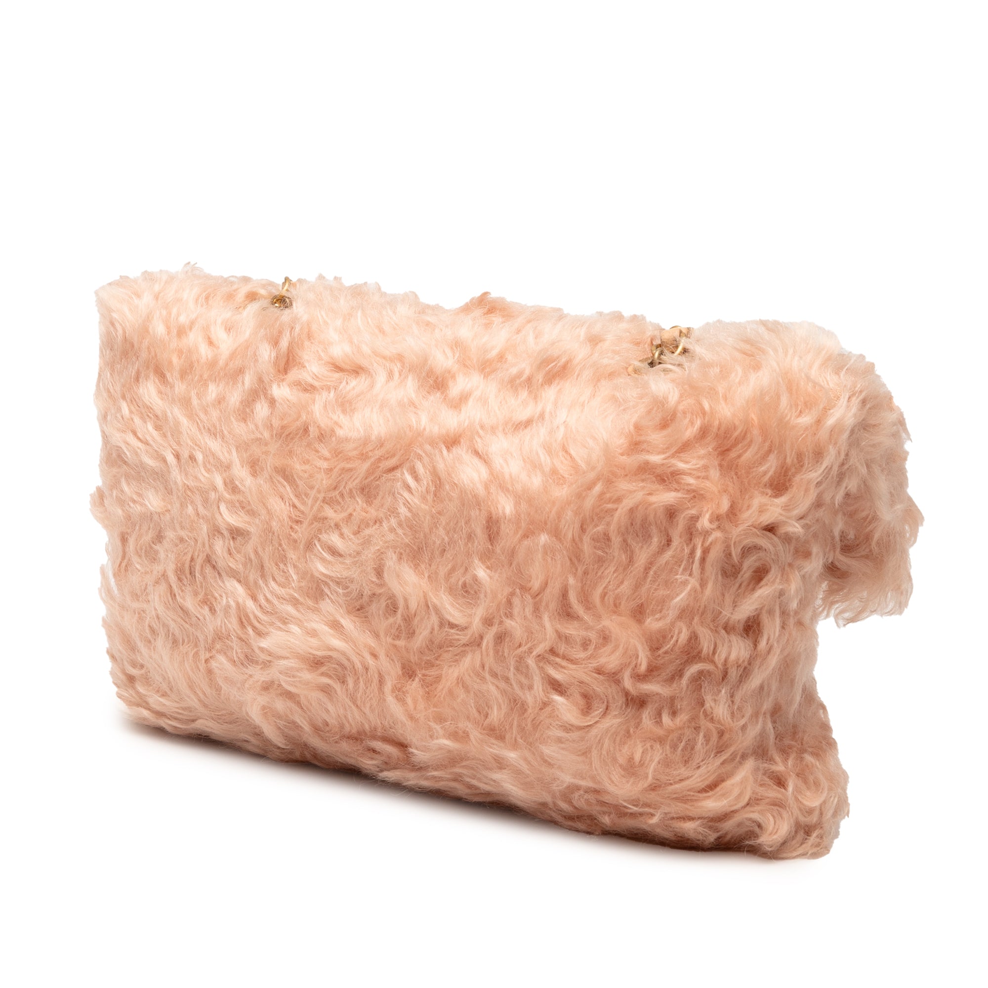 CC Fantasy Fur Clutch with Chain