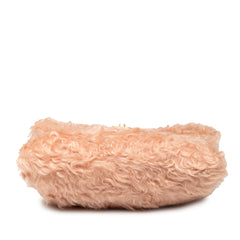 CC Fantasy Fur Clutch with Chain