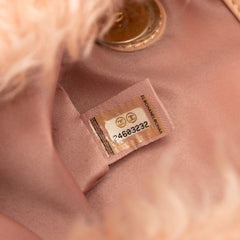 CC Fantasy Fur Clutch with Chain