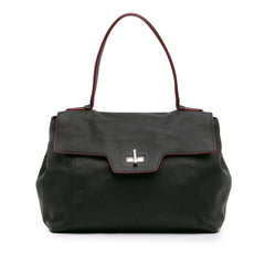 Toro Leather Top Handle Flap Satchel