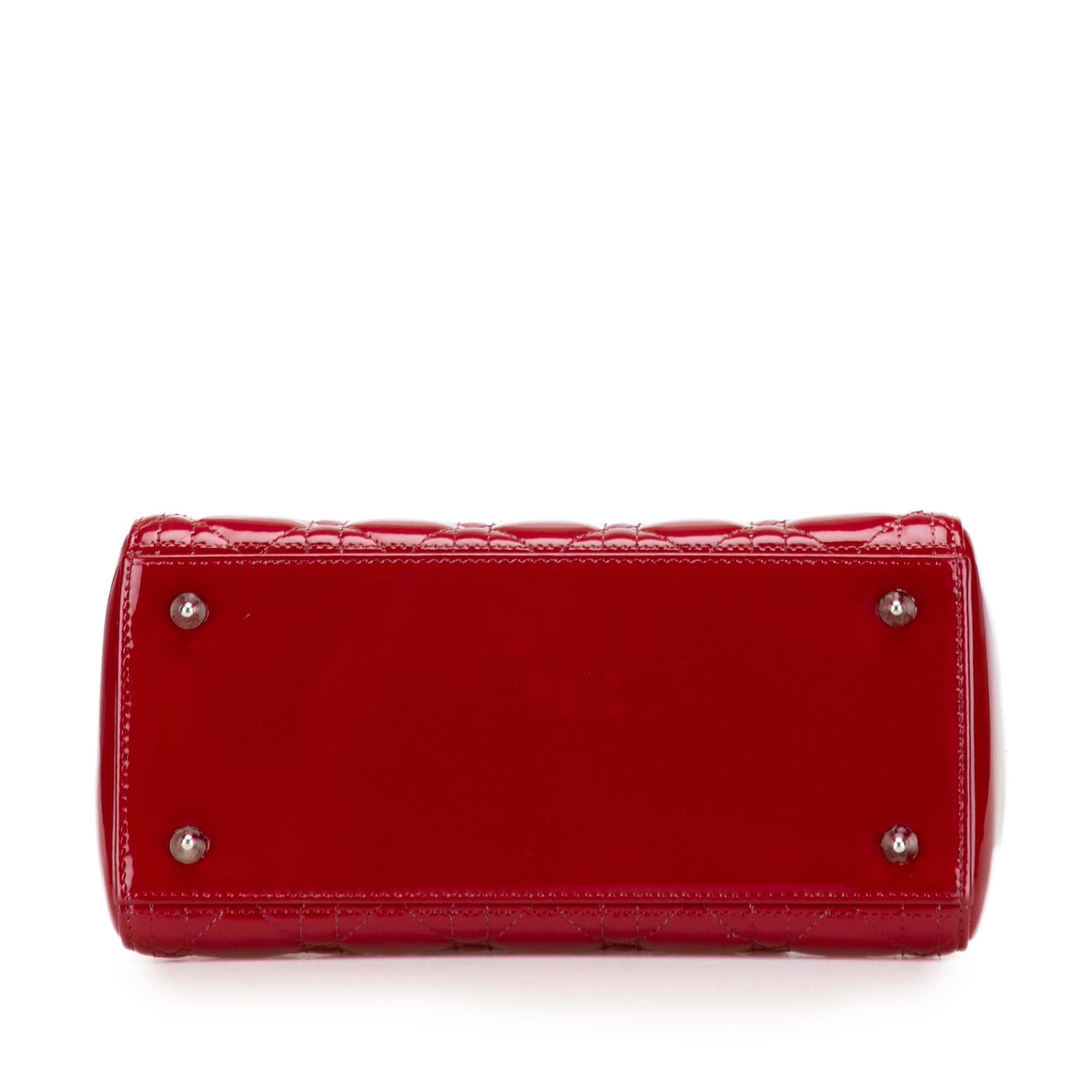 Medium Patent Cannage Lady Dior