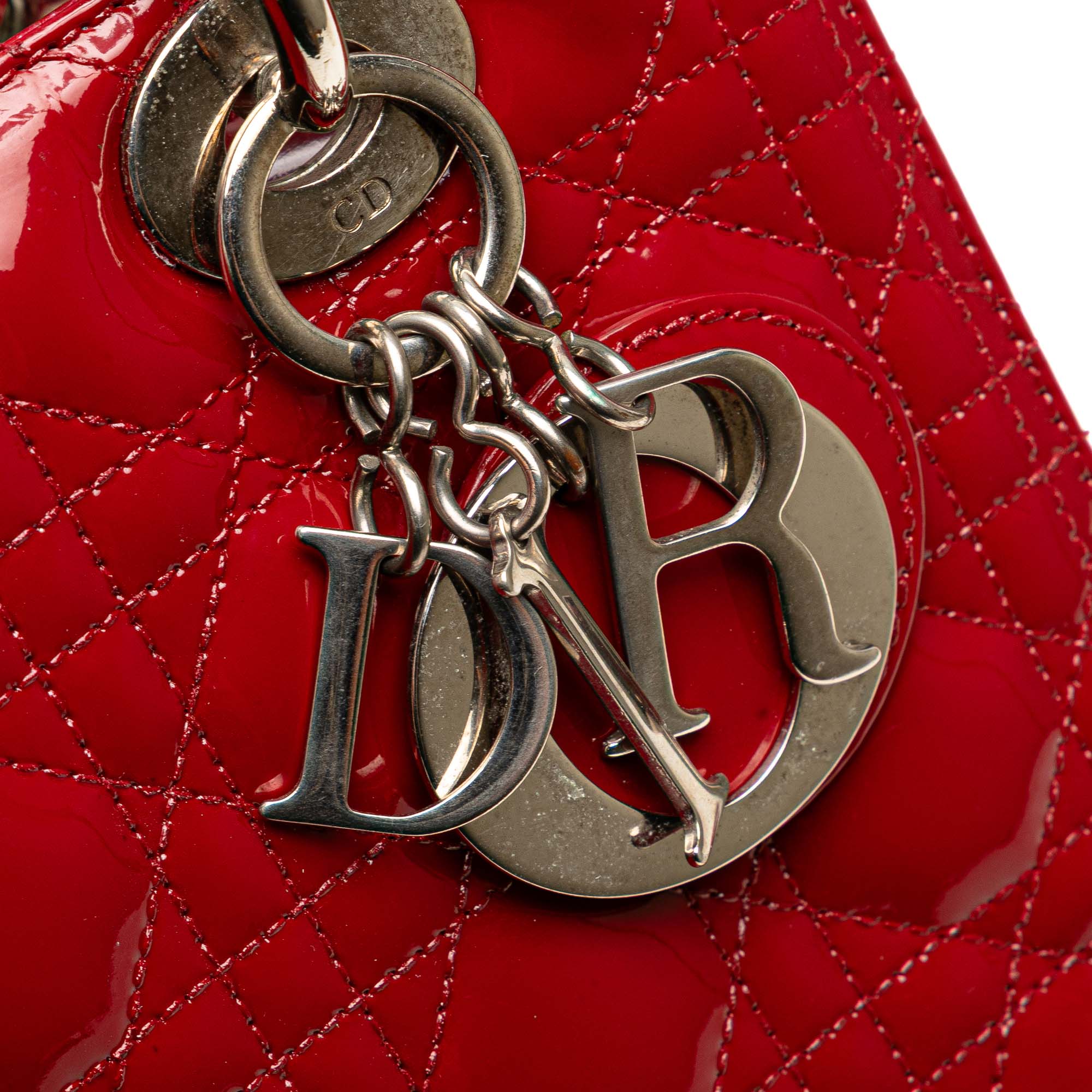 Medium Patent Cannage Lady Dior