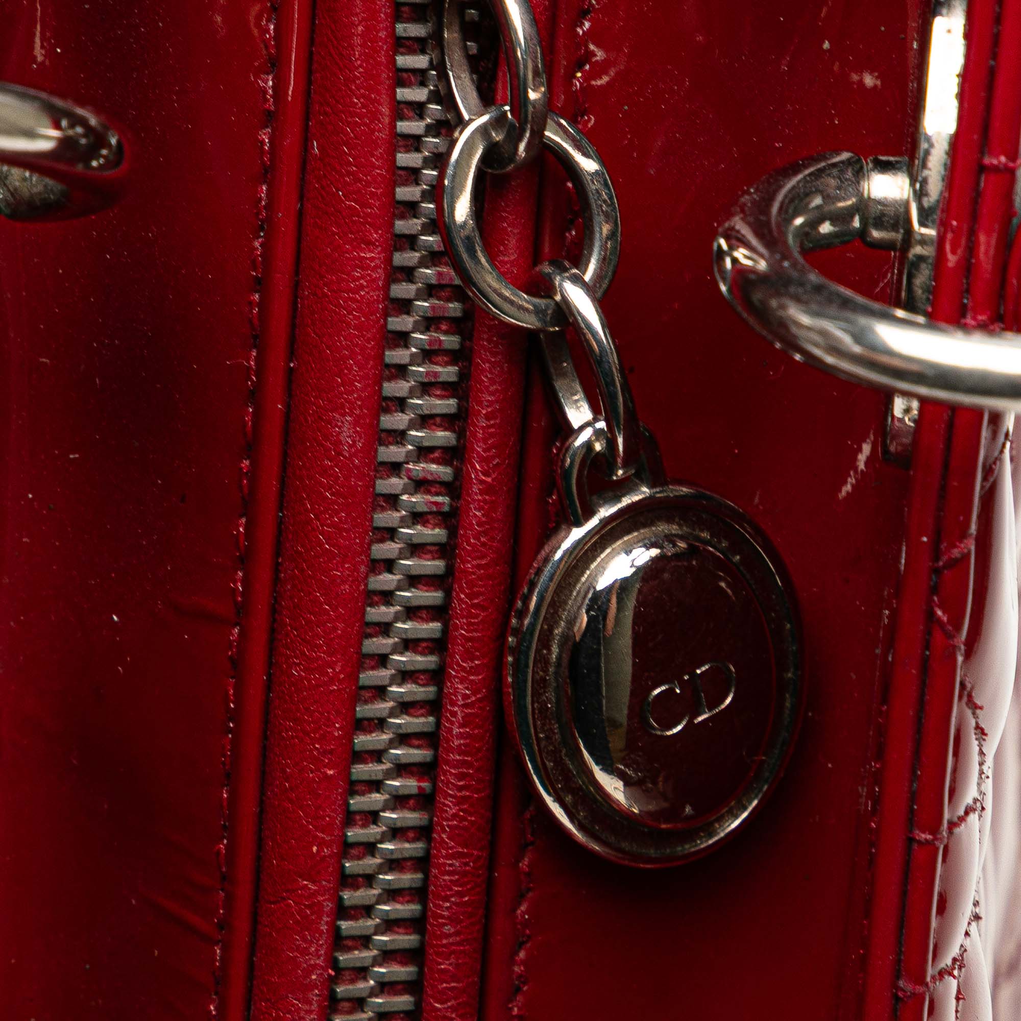 Medium Patent Cannage Lady Dior
