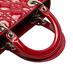 Medium Patent Cannage Lady Dior