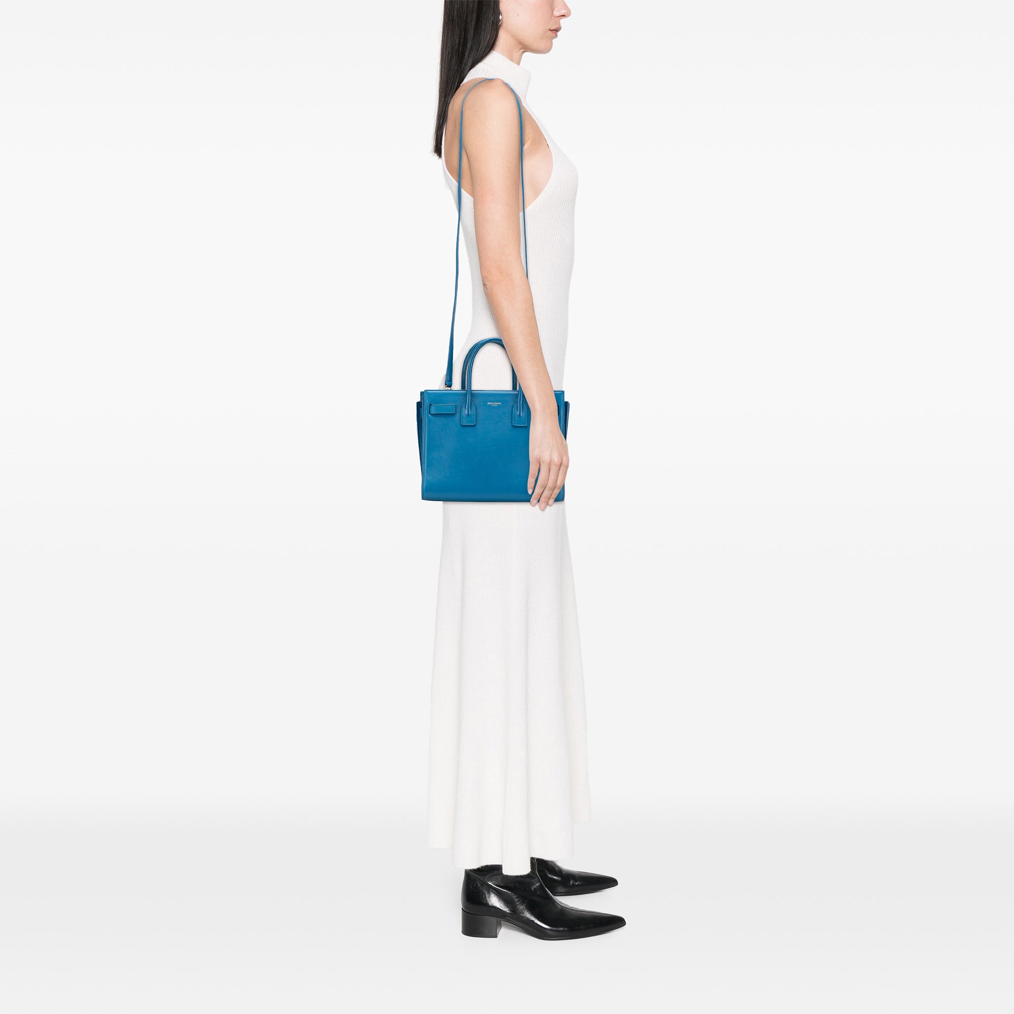 Baby Leather Sac De Jour Satchel