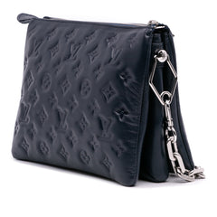 Monogram Embossed Puffy Lambskin Coussin PM
