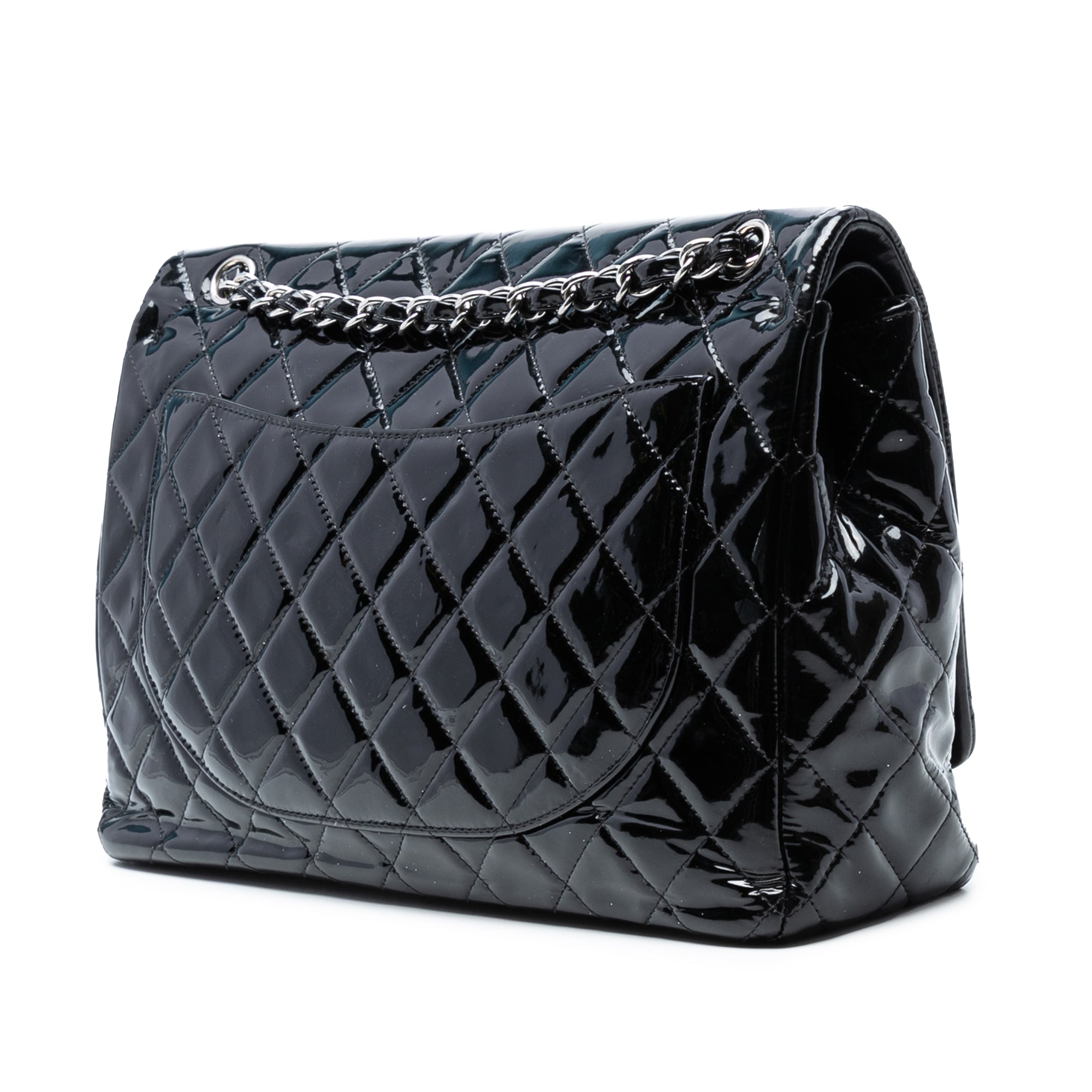 Maxi Classic Patent Double Flap