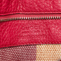 Medium Leather Bamboo Daily Satchel
