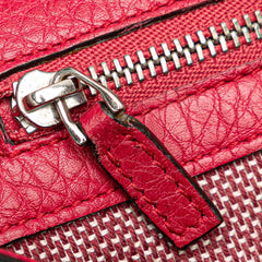 Medium Leather Bamboo Daily Satchel
