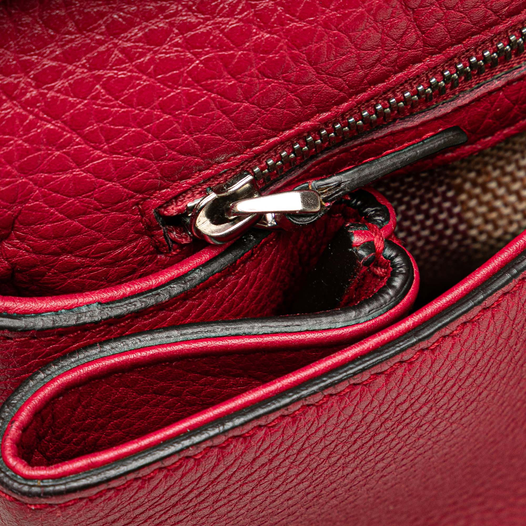 Medium Leather Bamboo Daily Satchel