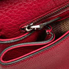 Medium Leather Bamboo Daily Satchel
