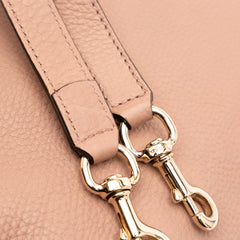 Medium Calfskin Bamboo Shopper Satchel