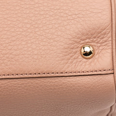 Medium Calfskin Bamboo Shopper Satchel