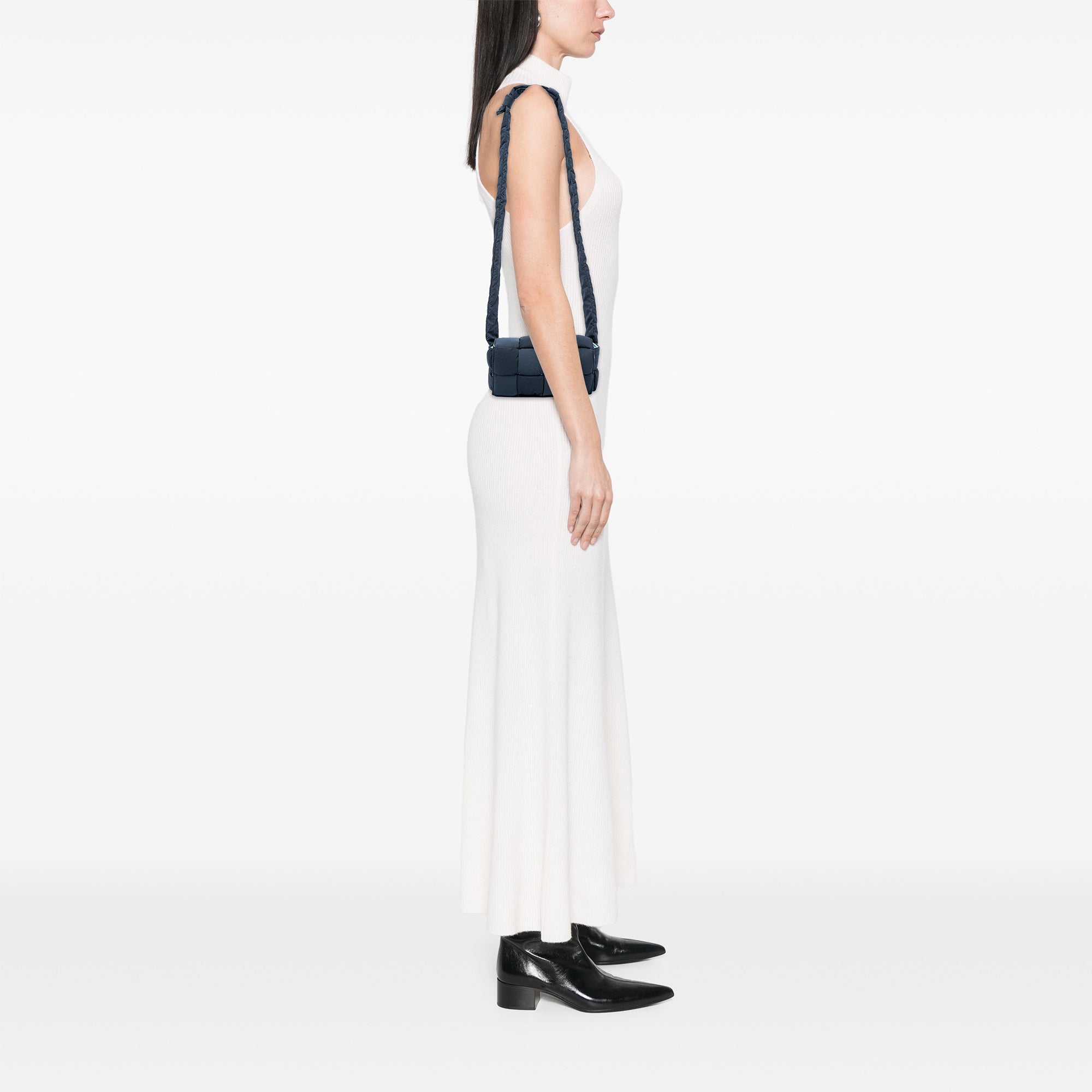 Mini Nylon Intrecciato Padded Tech Cassette Crossbody