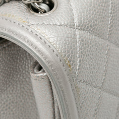 Small Metallic Caviar CC Filigree Flap_7