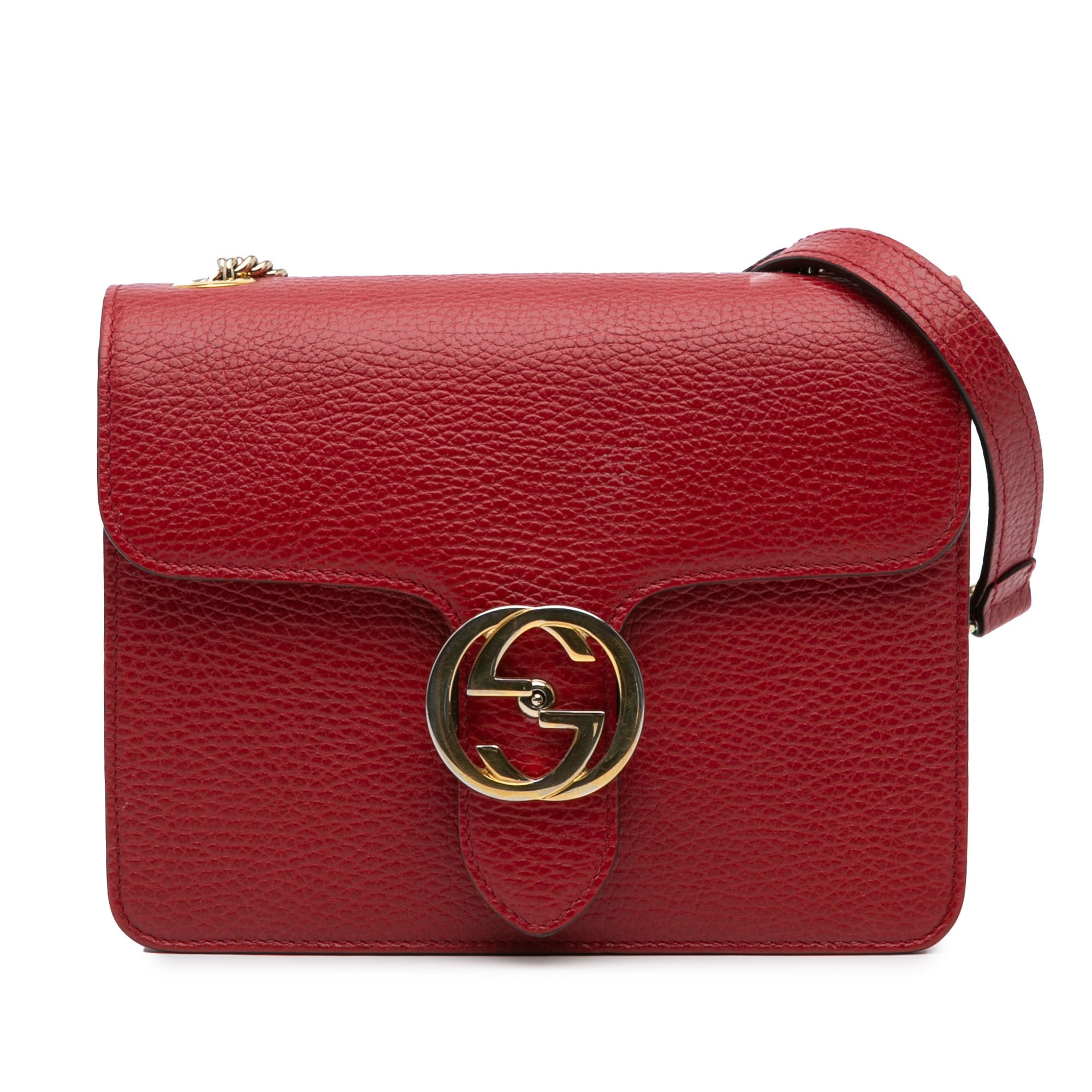 Small Dollar Calfskin Interlocking G Crossbody