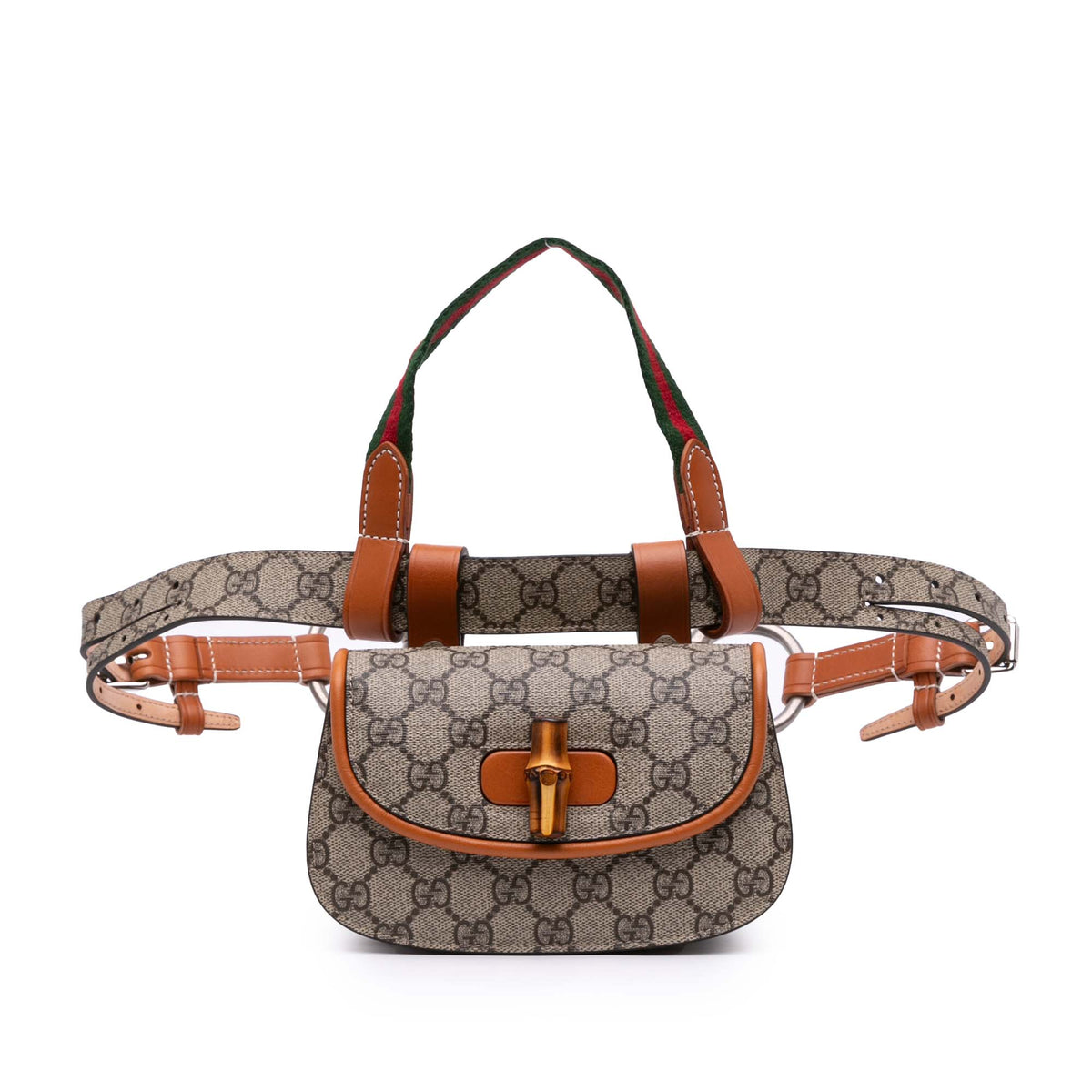 Mini GG Supreme Web Bamboo 1947 Belt Bag