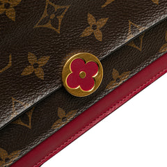 Monogram Flore Wallet On Chain
