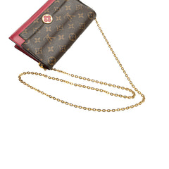 Monogram Flore Wallet On Chain