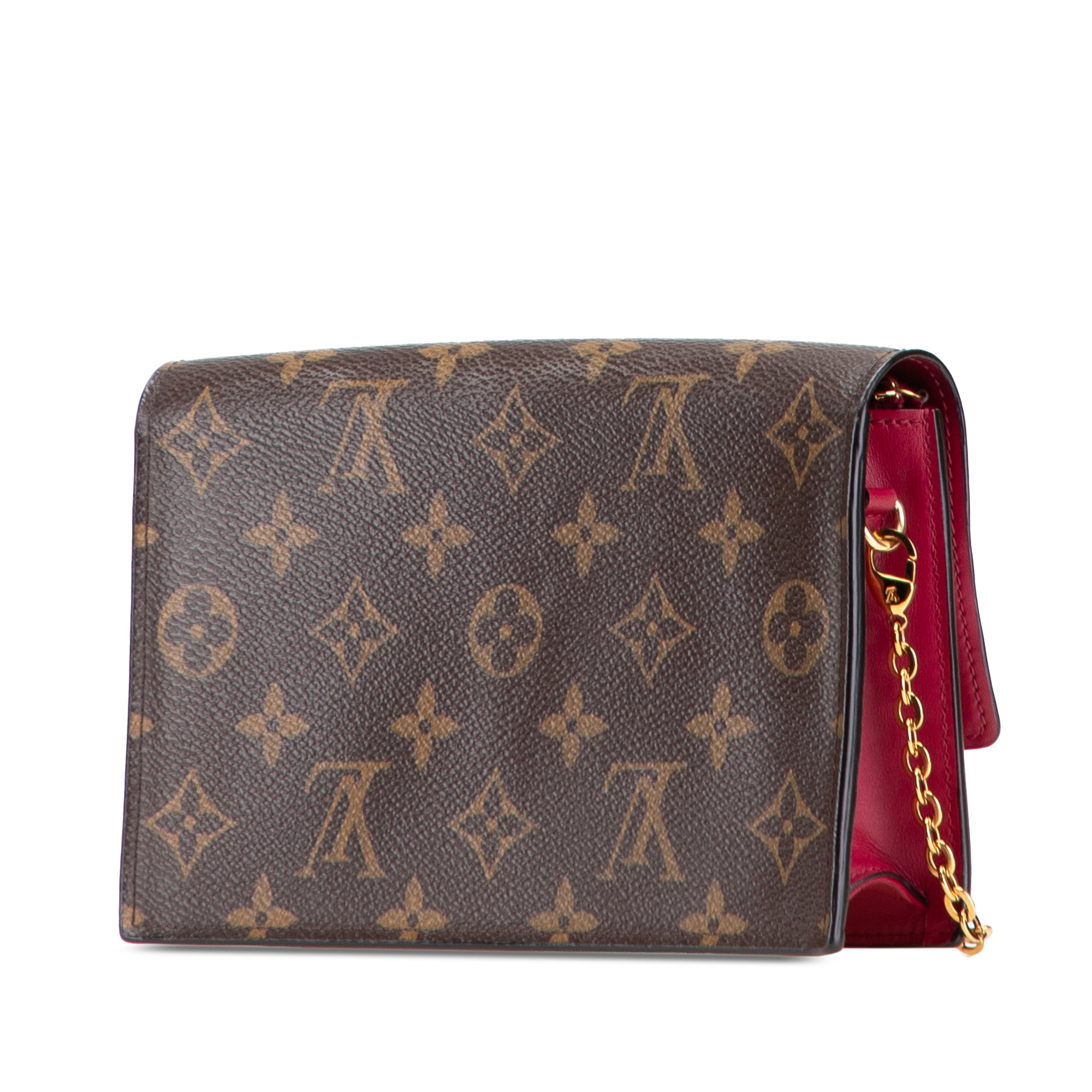 Monogram Flore Wallet On Chain