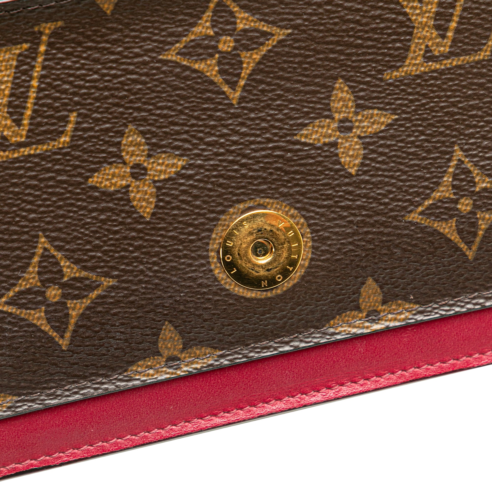 Monogram Flore Wallet On Chain
