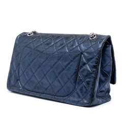 Metallic Quilted Aged Calfskin Reissue 2.55 Double Flap 227