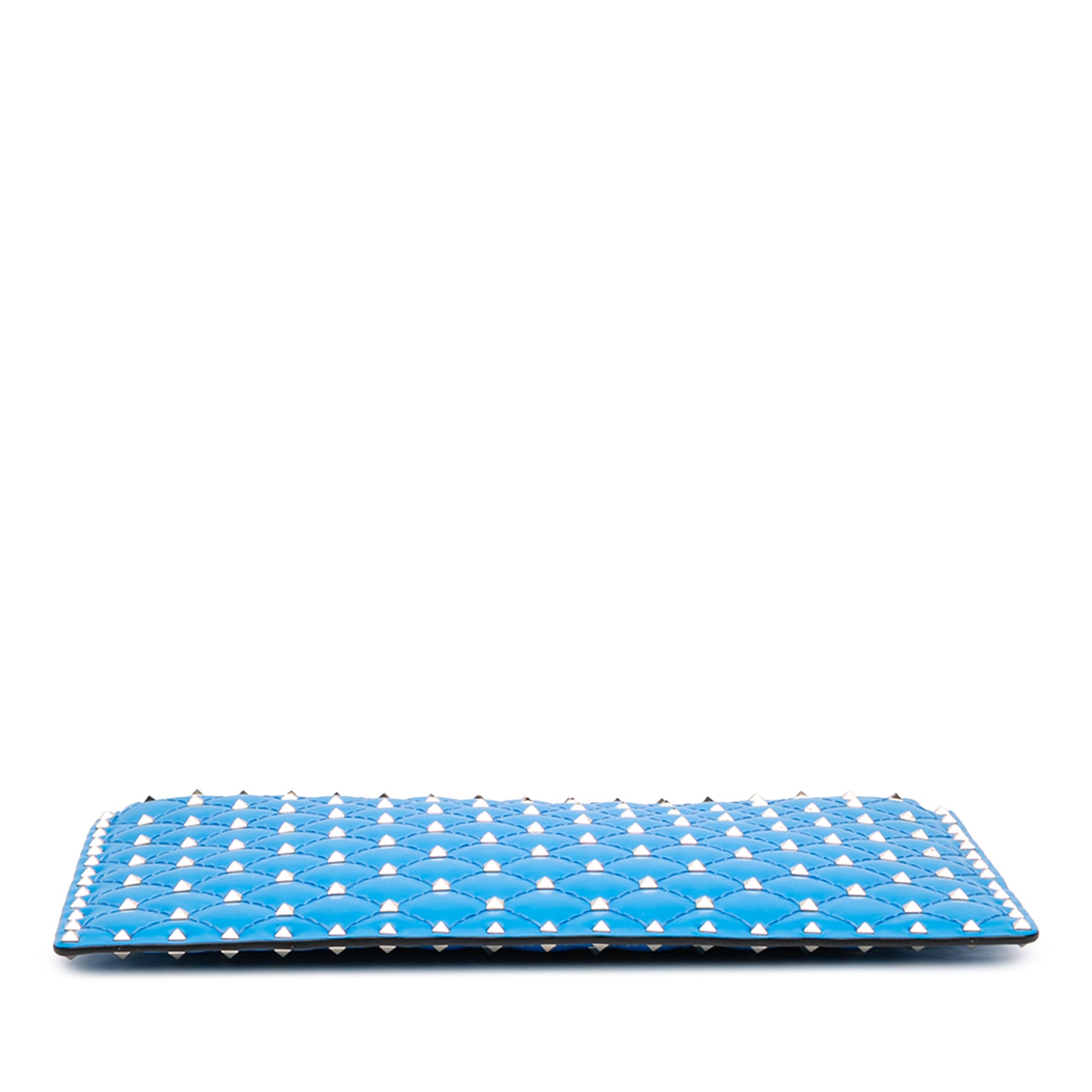 Large Nappa Rockstud Spike Flat Pouch