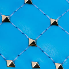 Large Nappa Rockstud Spike Flat Pouch