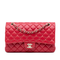 Medium Classic Lambskin Double Flap