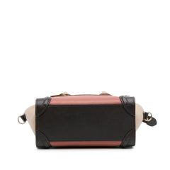 Nano Tricolor Leather Luggage Tote