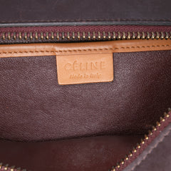 Nano Tricolor Leather Luggage Tote