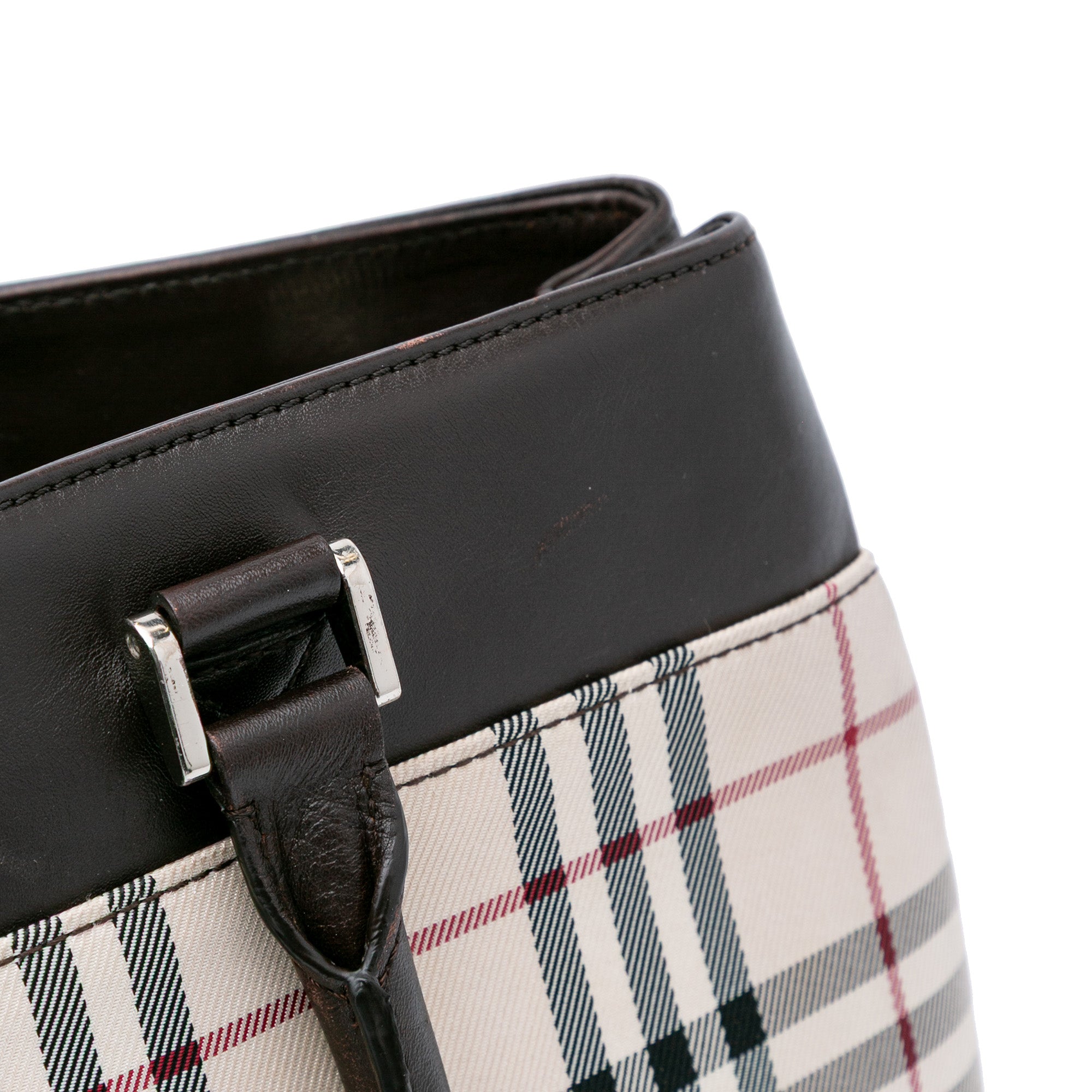 House Check Canvas Tote