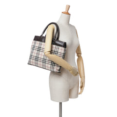 House Check Canvas Tote