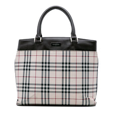 House Check Canvas Tote